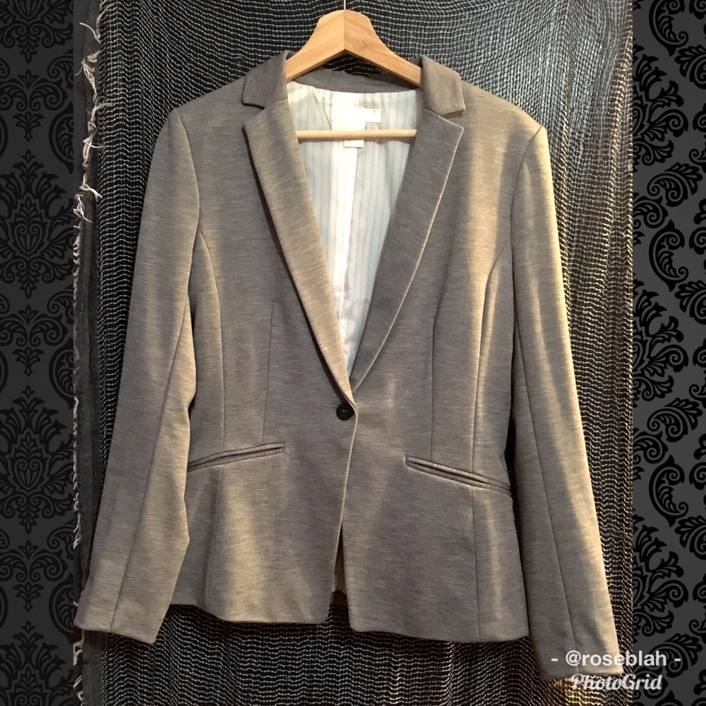 H&M Grey Jersey Blazer